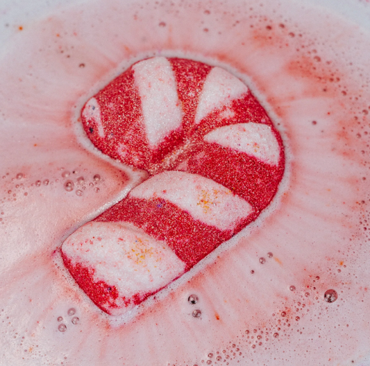 Candy Cane Bath Bomb